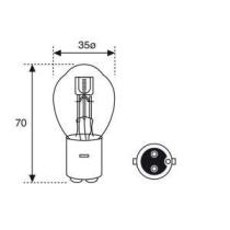 AMOLUX 399 - LAMPARA BOSCH-MOTO 12V 35/35W